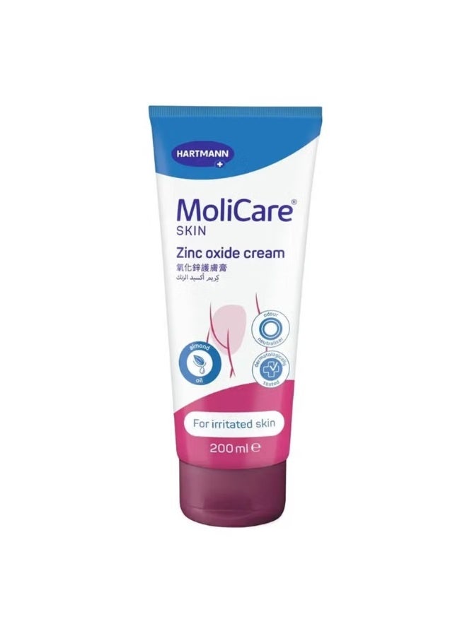 MoliCare Skin Zinc Oxide With Almond Oil For Irritated Skin 200 ml - Image 1